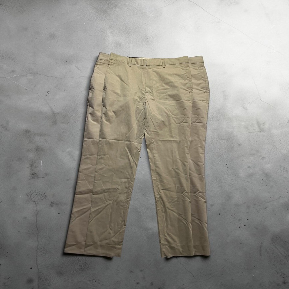 Banana Republic Mens Core Temp Non-Iron Slim Fit Chino Pants Khaki Tan 35x32 NWT